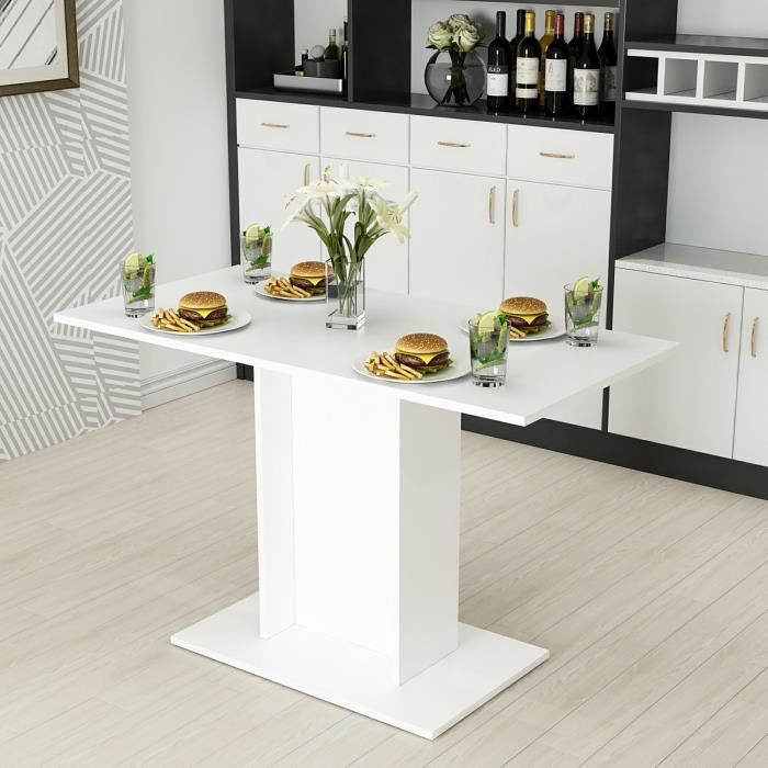 Table de salle à manger Galten pour 4 personnes 75 x 120 x 60 cm blanc