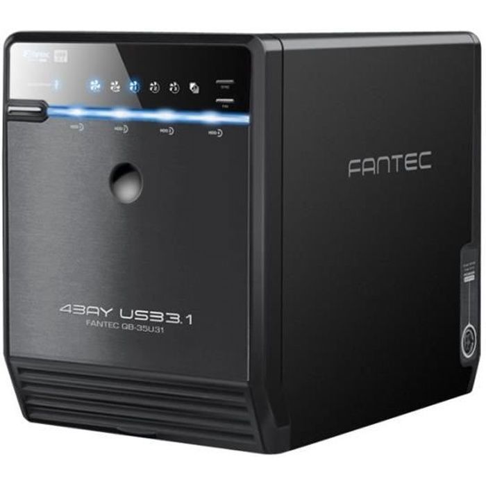 FANTEC QB-35U31 Baie de disques 4 Baies (SATA-600) USB 3.1 Gen 2 (externe)