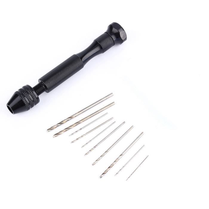 Perceuse à Main Fdit Avec Mandrin 1,5 à 10 Mm - Outil Robuste En Alliage D'Aluminium Pour Travail Du Bois
