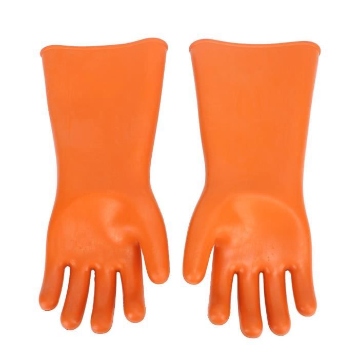 Gants Isolants électriques 400V - Caoutchouc Antidérapant Pour électriciens - Paire De Protection Professionnelle