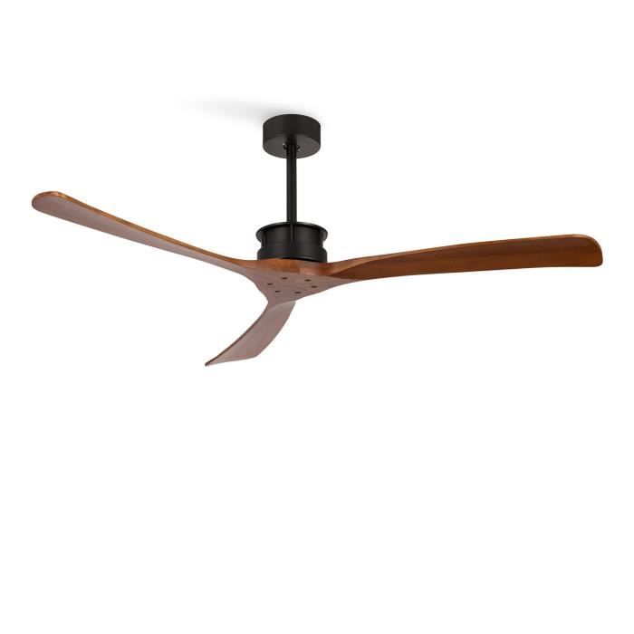 Ventilateur de plafond - Create - WIND LARGE - Silencieux 40W - Ø152 cm - Bois naturel - Create