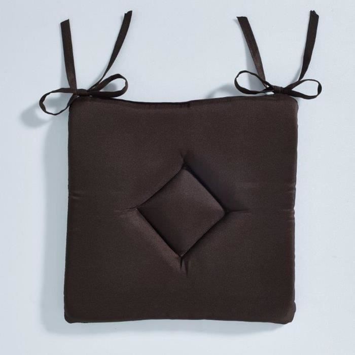 Galette De Siège Panama 36x36cm - Coton Naturel - Pour Chaises - Épaisseur 3.5cm