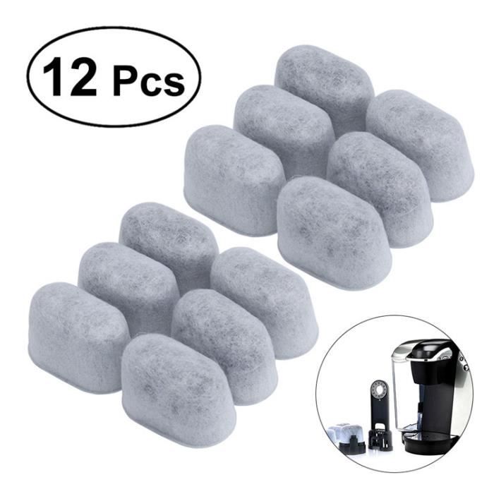 12pcs filtres à eau à charbon actif de remplacement pour machines à café Cuisinart et cafetières