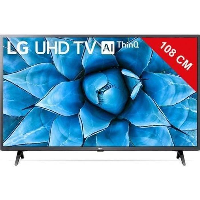 TV LED 4K 108 cm 43UN73003 - LG - Smart TV - Noir - DVB-T2/C/S2 - Wi-Fi -  Cdiscount TV Son Photo