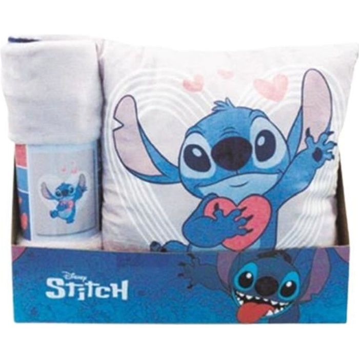 Coussin 'Stitch' - Bleu - Kiabi - 6.00€