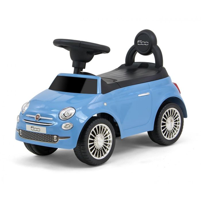 Porteur pour bébé Milly Mally Fiat 500 Bleu - Jouet premier âge pour l'équilibre et la coordination - 12-36 mois