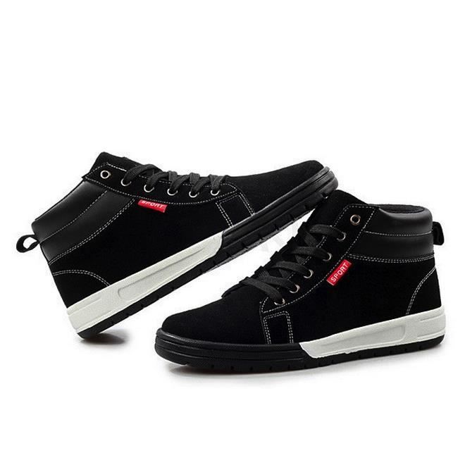 basket noir homme