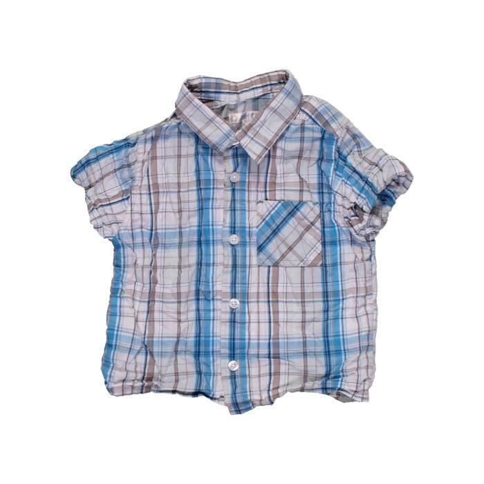 Chemise Manches Courtes Bebe Garcon Kiabi 12 Mois Bleu Ete Vetement Bebe Bleu Cdiscount Pret A Porter