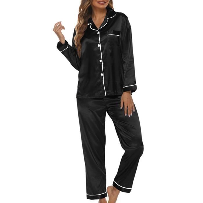 Pyjama Manches Longues Femme Motif Fleurs Bleu - Taille 42 - Neuf Sans étiquettes