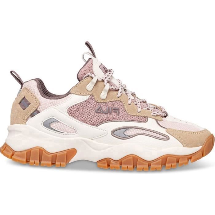 Baskets femme Fila Ray Tracer TR2 FILA Beige Mauve chalk irish cream Lacets Textile Plat Mauve chalk irish cream Cdiscount Chaussures
