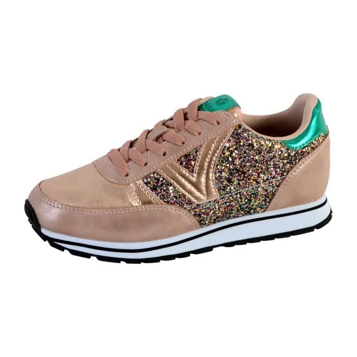 Basket Victoria Femme VICTORIA 141113 Nude Synthetique Lacets Plat Nude Cdiscount Chaussures
