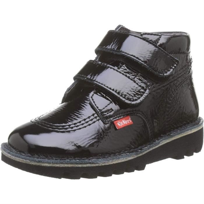kickers vernis noir fille
