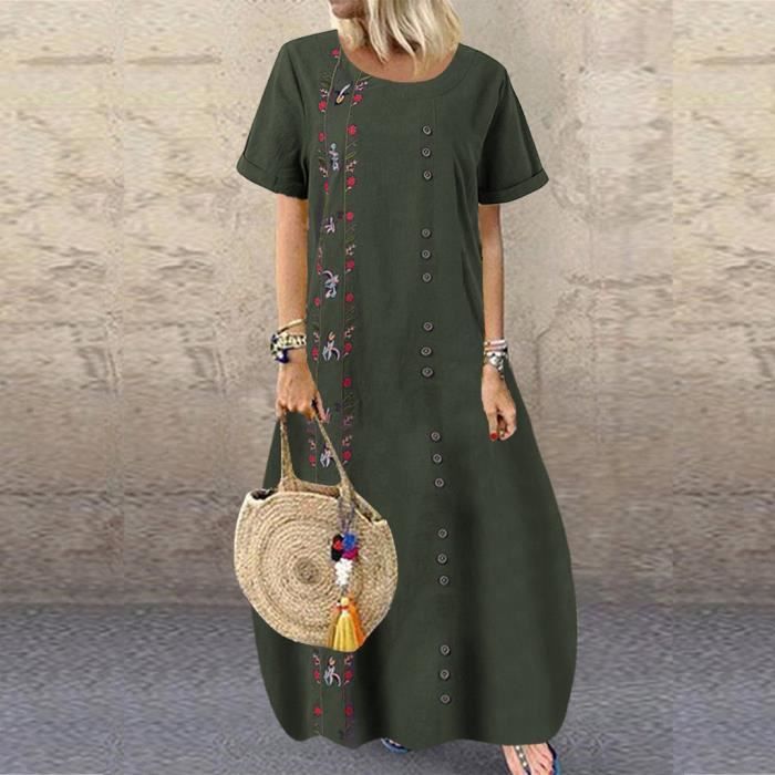 robe longue lin grande taille