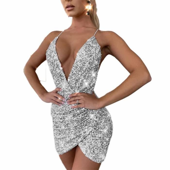 Robe courte a paillette shop