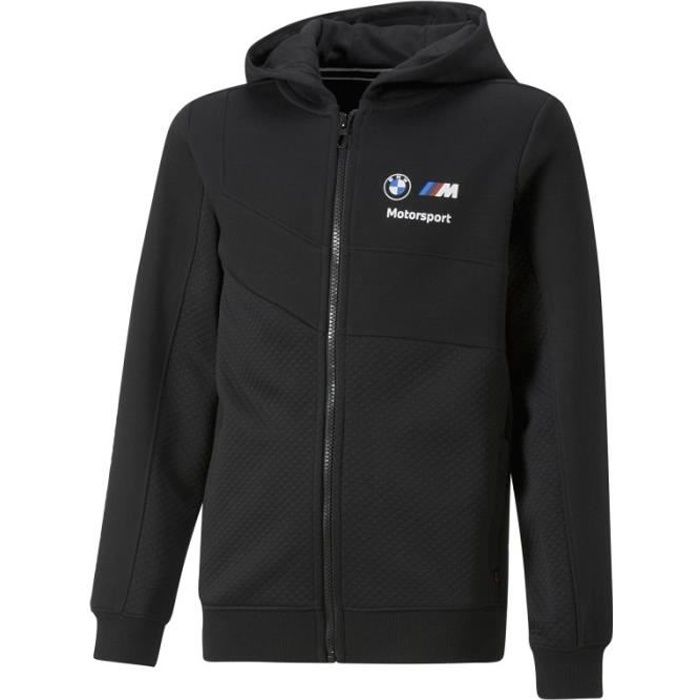 Veste zippée BMW MOTORSPORT Track T7 noire pour homme- En vente