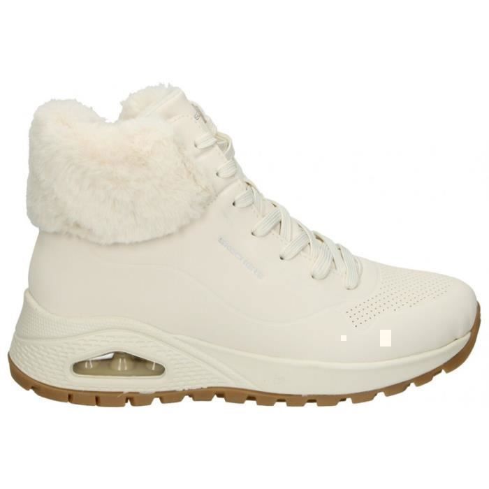 Skechers Botines Skechers 167274-NAT pour femme - couleur crème et blanc