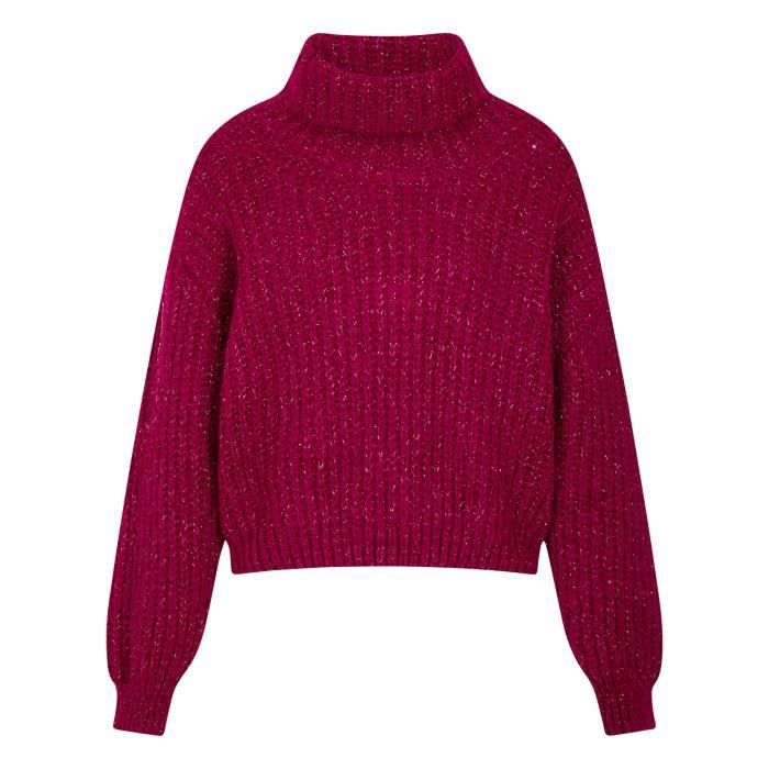 Pull col roulé Morgan rose Fuschia - Cdiscount Prêt-à-Porter