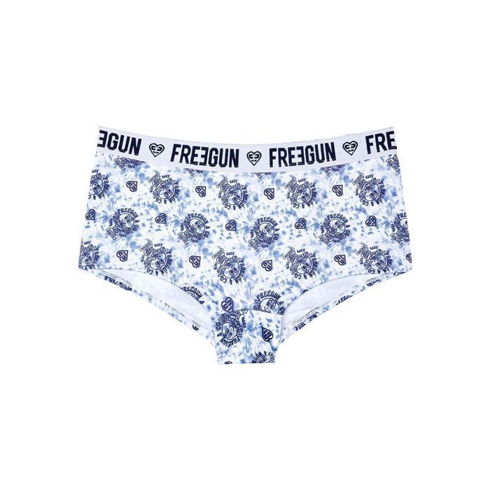 FREEGUN Culotte Shorty microfibre Fille Bleu Cdiscount Pr t Porter