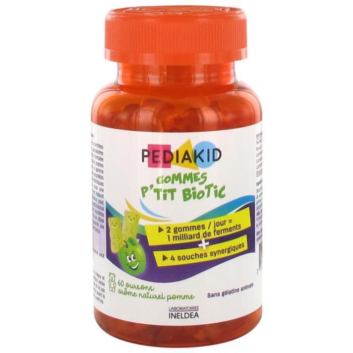 Compléments alimentaires - Pediakid Gummies Ptit Biotic 60 Oursons