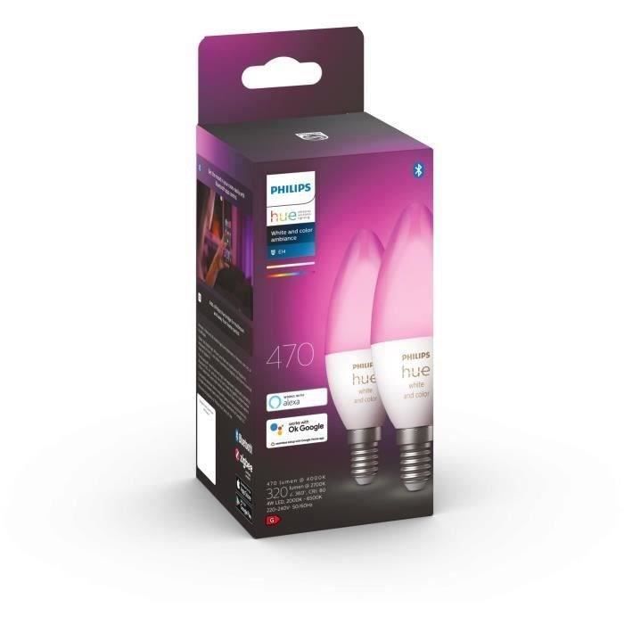 Philips Hue White, ampoule connectée LED E27, 80…