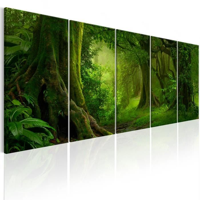 Tableau Tropical Jungle 200x80 cm - Tableau deco - Cdiscount Maison