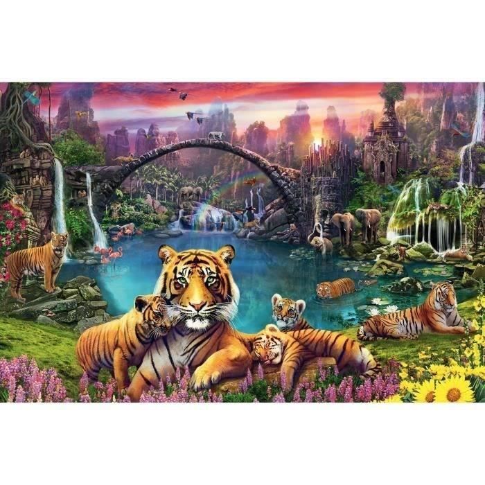 Ravensburger-Puzzle 3000 pièces - Tigres au lagon-4005556167197-A partir de 14 ans