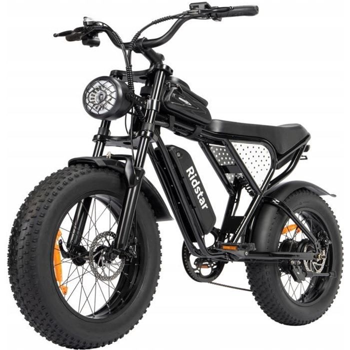 Ridstar Q20 Velo Electrique 1000W Batterie Amovible 48V 15Ah 7 Vitesse SHIMANO Roue 20 Gros Pneu