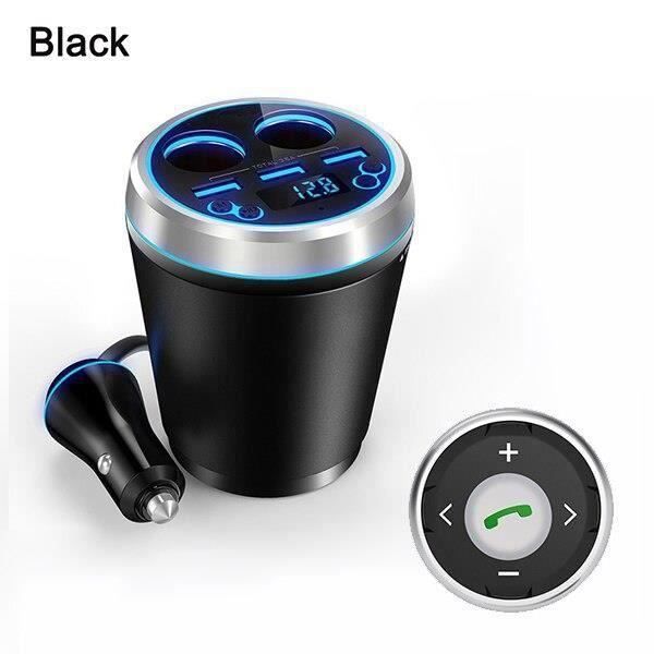 Transmetteur FM Bluetooth Voiture - Kit Mains Libres, Lecteur MP3 USB, Charge Rapide 3.1A, Voltmètre Intégré