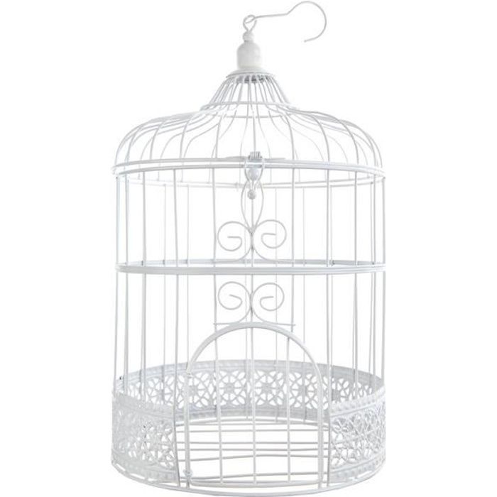 RF/3871- 1 Urne en cage - Dentelle blanche