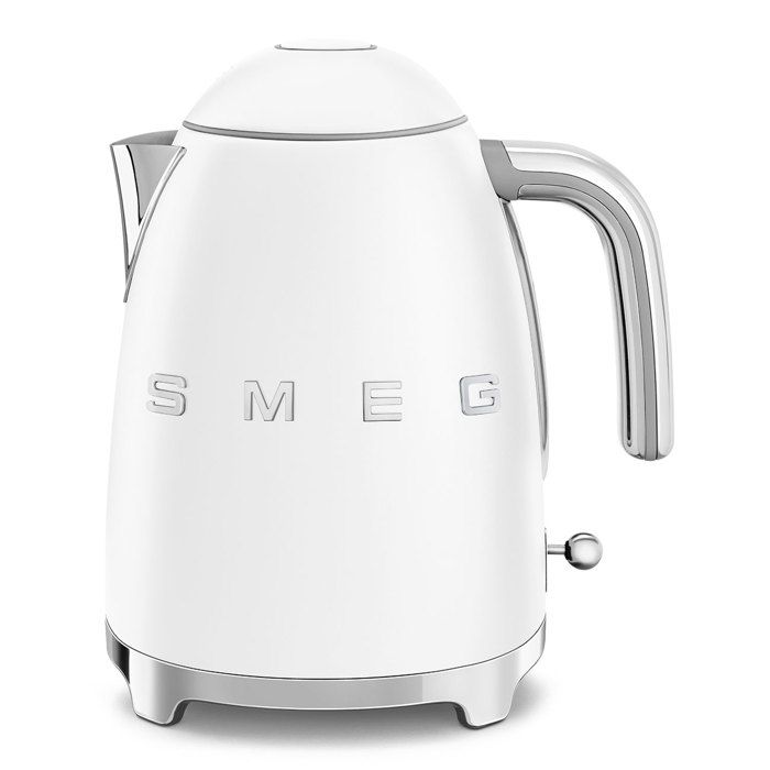 Bouilloire SMEG - Design Années 50 - Blanc Mat - 1,7L - 2400W - Anti-calcaire