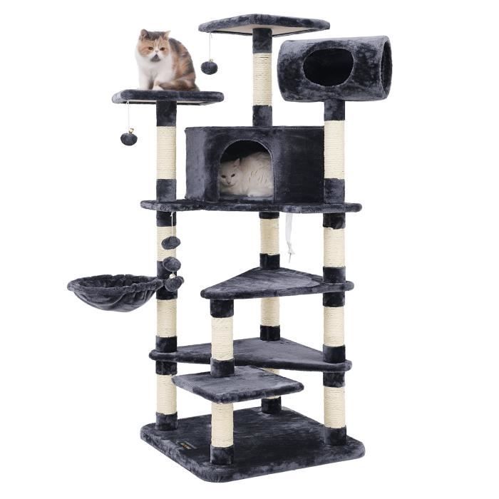 Feandrea Arbre A Chat Multi Niveaux Hauteur De 165 Cm Colonne En Sisal 100 X 90 X 165 Cm Griffoir Maison Perchoirs Pct17g Achat Vente Arbre A Chat Songmics Arbre A Chat 165 C Cdiscount