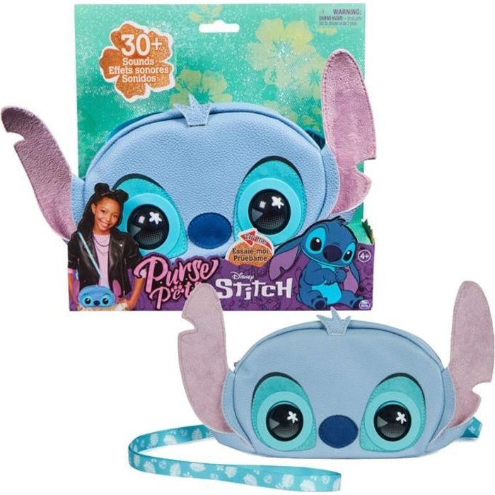 Sac à main Disney Lilo et Stitch Bleu Sac interactif avec yeux mobiles + son 5+ Spin Master
