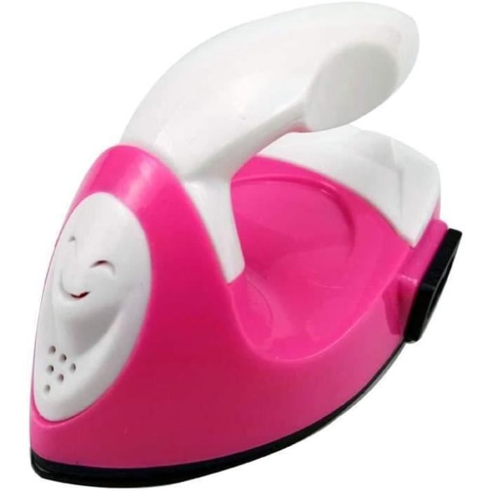 Mini Jouet de Jeu en Fer électrique pour Enfants Filles, Jouet Rose en Fer avec Fonction