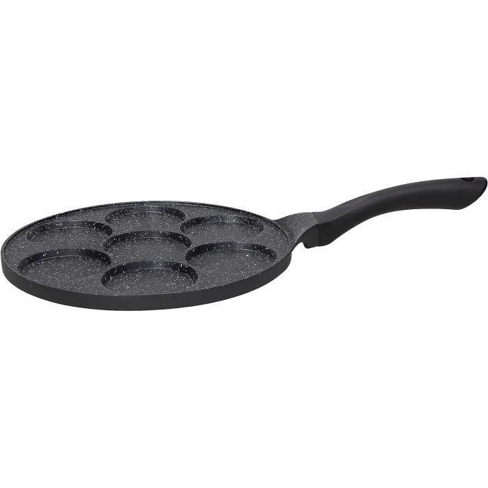 Lamart – Padella Per Crêpes In Alluminio, Diametro 26 Cm, Altezza 3 Cm, Rivestimento Antiaderente PFOA Free, Impugnatura Ergonomica, Adatta A Induzione