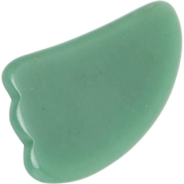 Outil De Massage Gua Sha En Pierre De Quartz Rose - Neuf, Fabriqué En France