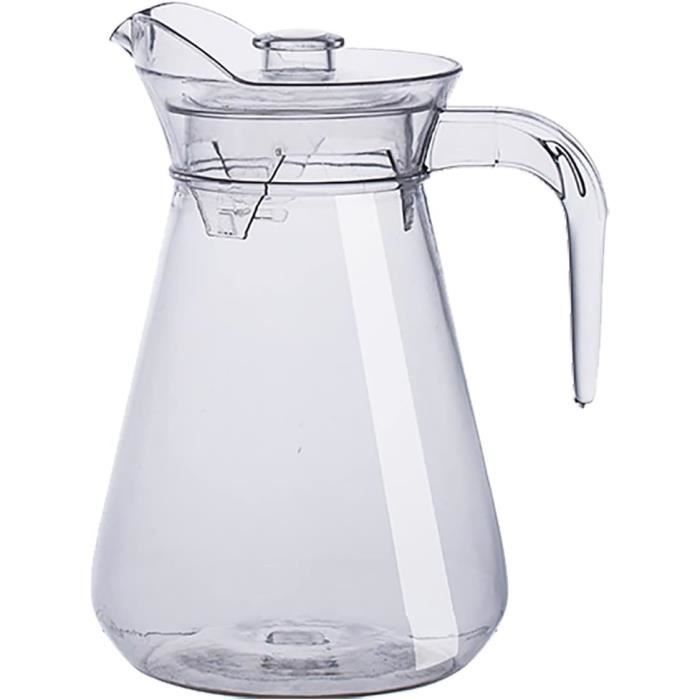 Pichet D'eau De Camping – Bouteille Récipient Eau Potable – PE Blanc – Capacité Au Choix