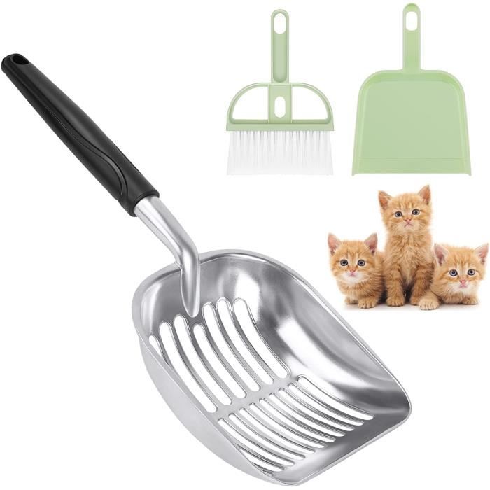 Pelle à Litière Poulet Métal Long Manche - Outil Nettoyage Poulailler Acier Inoxydable