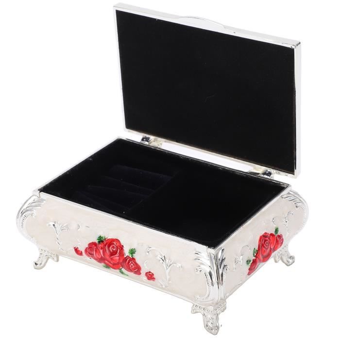 TMISHION boîte à souvenirs Boîte à bijoux vintage Roses vintage Motif