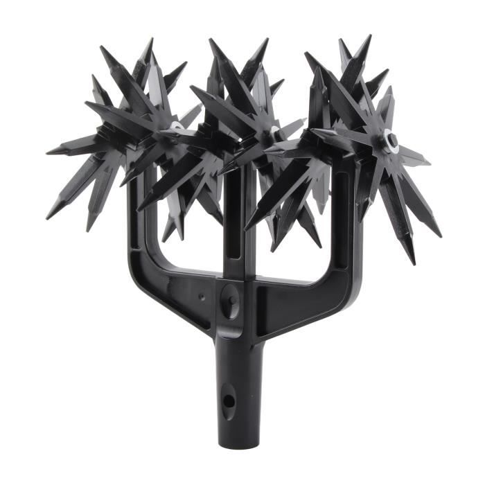 Cultivateur Rotatif Manuel Pour Jardin - 2 En 1 Avec Dents Amovibles - Pour Désherbage Et Aération Du Sol