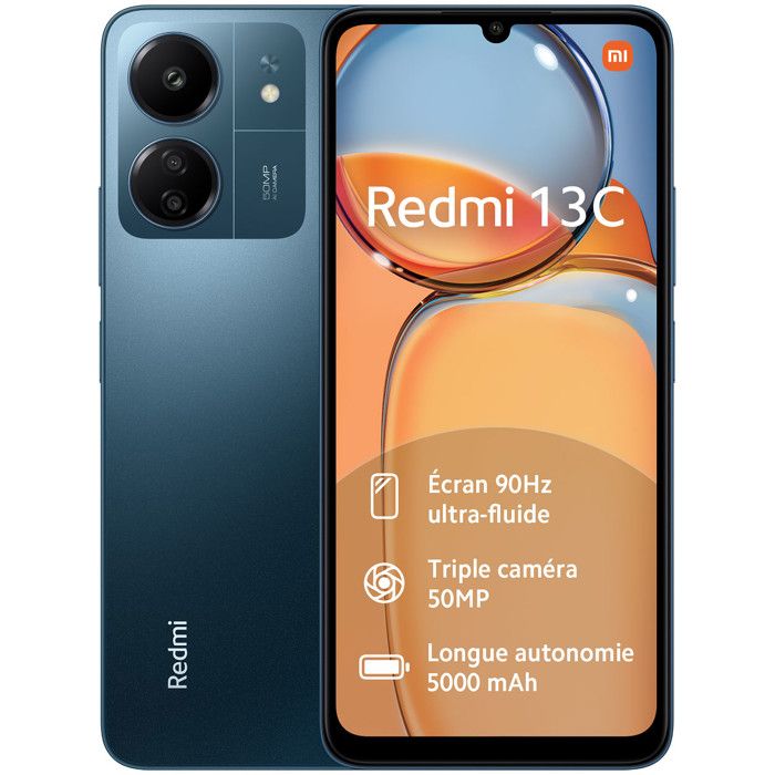 XIAOMI - REDMI 13C - 128Go - Bleu marine