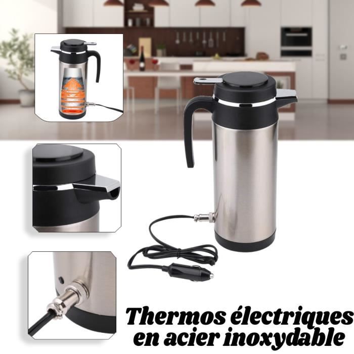 Bouilloire Électrique Voiture 12V 350ml - Mini Bouilloire Portable USB Chauffage Rapide 80W - Acier Inox 304 Pour Café Thé Voyage