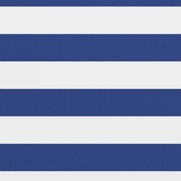 The Living Store Écran De Balcon Anthracite Et Blanc 120x400 Cm Tissu Oxford - Écran De Balcon