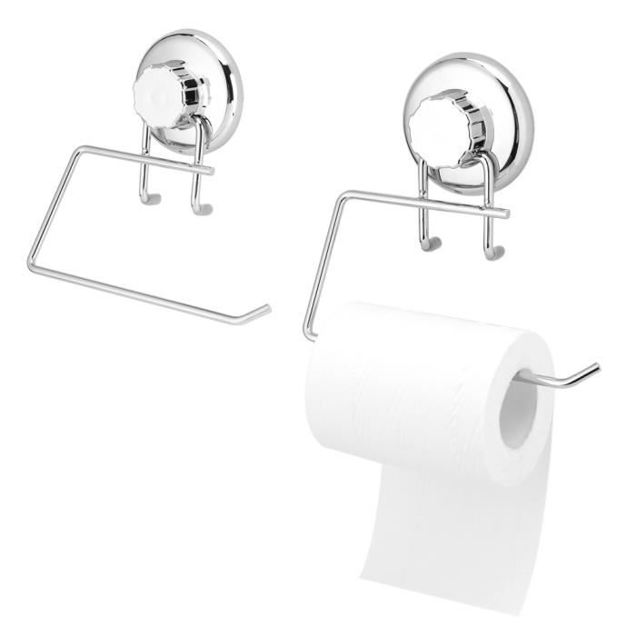 ventouse salle de bain outil Nouveau en Acier Inoxydable Wc Rouleau Papier Tissu Support