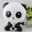 WF26892-Veilleuse Lampe de Nuit Chevet Table Lumière Douce Blanc Chaud Déco Cadeau Style Panda pour Chambre Enfant Bébé-1