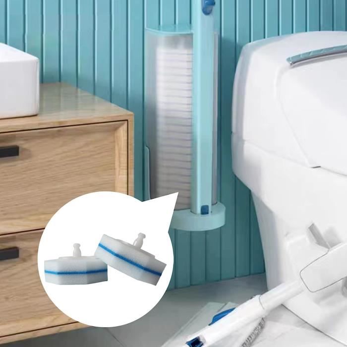 Olnamaro® Brosse de Toilette Aroma,Set de Brosses de Toilette Jetables,pour  Les Zones Difficiles à Nettoyer des Toilettes,avec 16 Têtes de Rechange pour  Brosse WC(Arôme de mer/Lavande) (Toilet Brush) : : Cuisine et