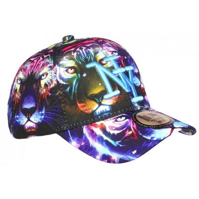 Casquette Hip Hop Honour Enfant - Tigre NY Violette - Baseball Adjustable - Taille 7-12 Ans