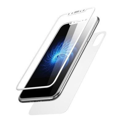 VSHOP® Film protecteur écran verre trempé iPhone X 5D intégral super  résistant [ véritable 9H +, incassable, inrayable ] verre