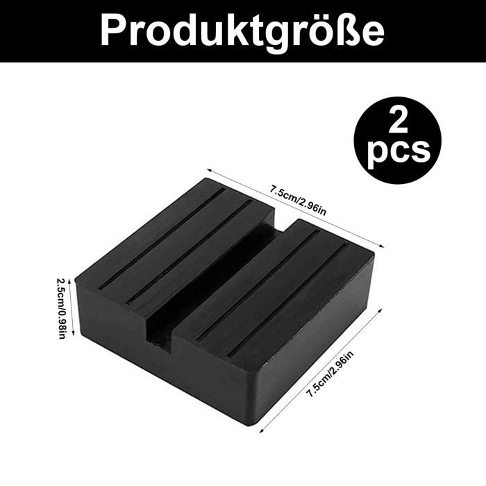 2 Pièces Coussin En Caoutchouc Pour Cric De Voiture Pour Cric De Chariot Coussin En Caoutchouc Universel Pour Voituressuv Robuste Et Pratique 91730992