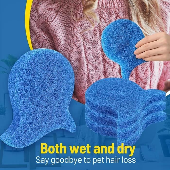 Paquet De 8 Attrape Poils Machine A Laver Boule De Lavage Anti Poils Animaux Réutilisable