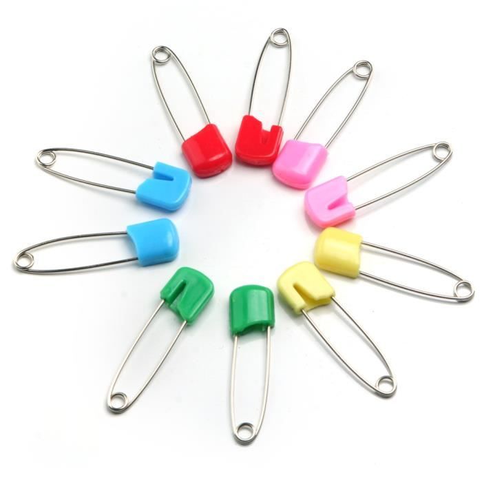 Lot De 50 épingles à Nourrice Pour Bébé - Sécurisées Et Anti-rouille Pour Couches, Couture Ou Bricolage